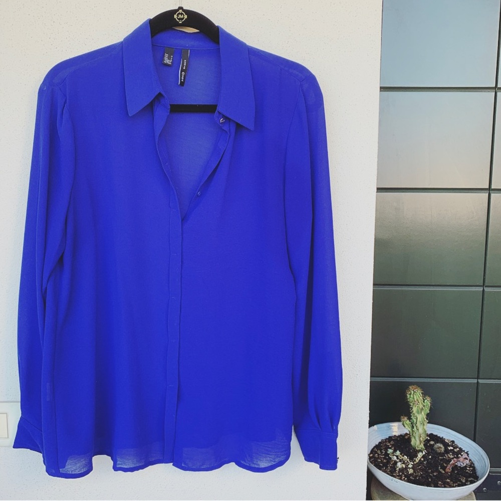 MANGO long sleeve blouse